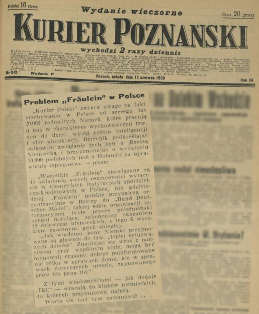 źródło: Kurier Poznański z dn. 17 czerwca 1939