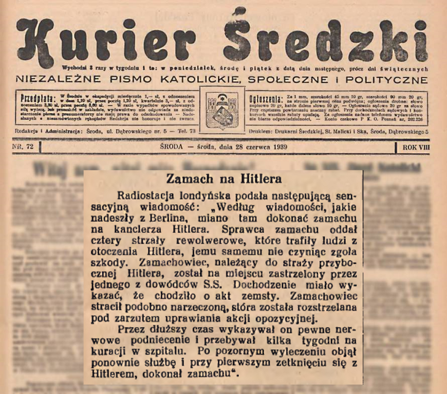 źródło: Kurier Średzki z dn. 28 czerwca 1939