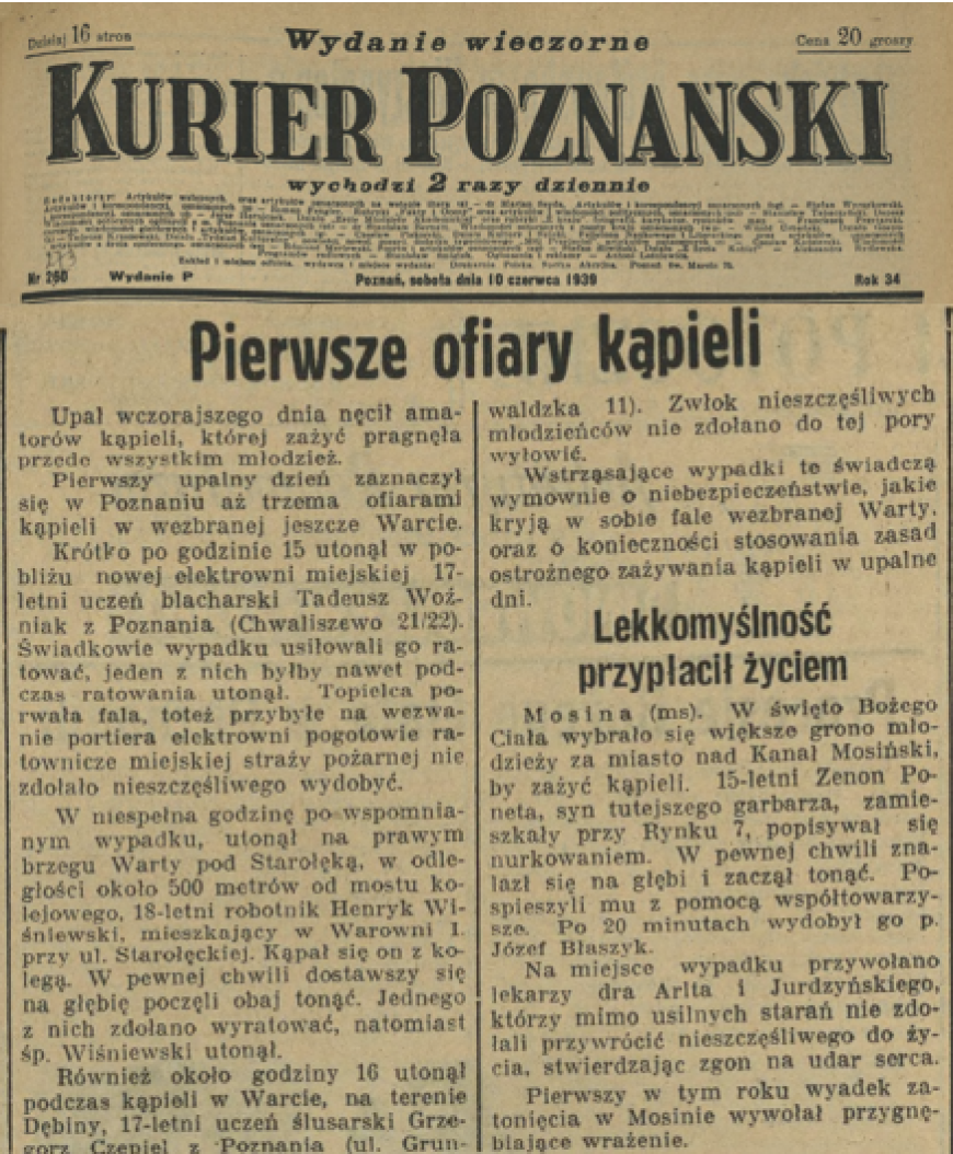 Kurier Poznański 10.06.1939 r.
