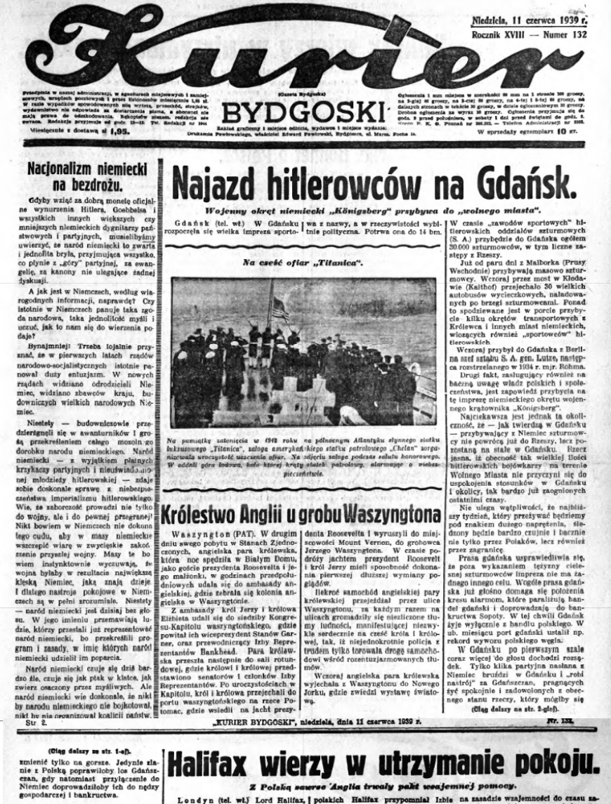Kurier Bydgoski 11.06.1939 r.