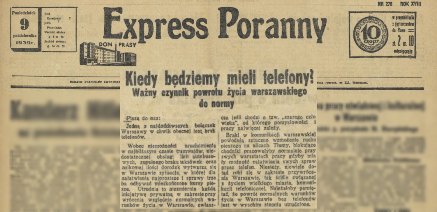 Express Poranny, 9.10.1939