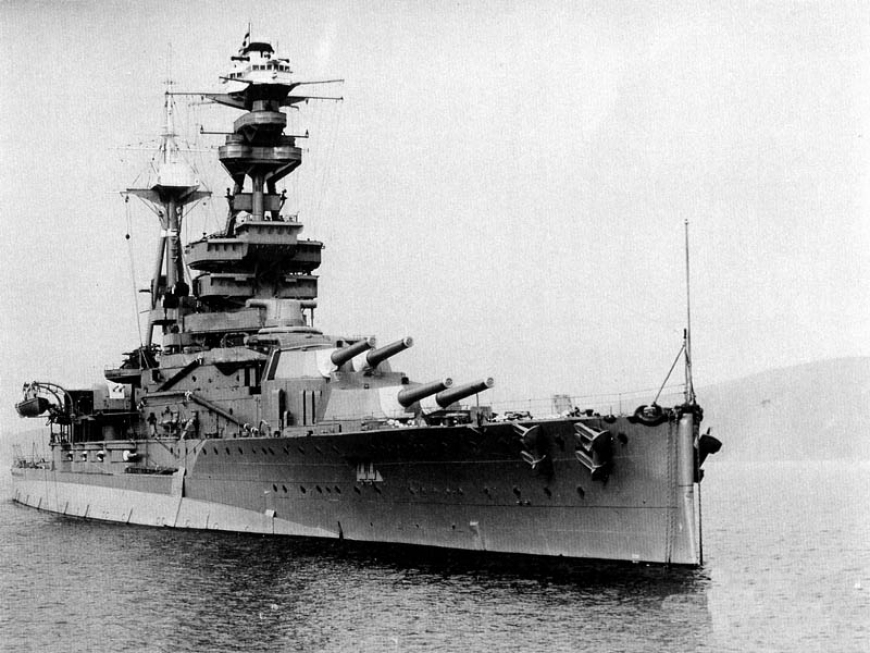 HMS Royal Oak w 1937 roku - źródło: Wikimedia Commons