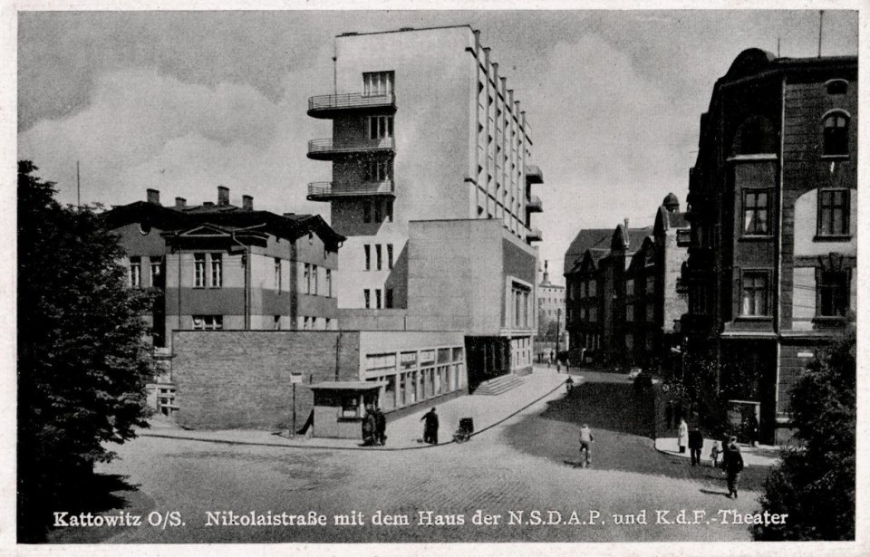 Dom Powstańca Śląskiego w Katowicach, siedziba NSDAP w mieście w okresie okupacji.