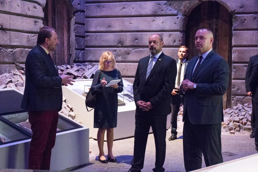 Delegacja Słowenii z wizytą w Muzeum II Wojny Światowej w Gdańsku 