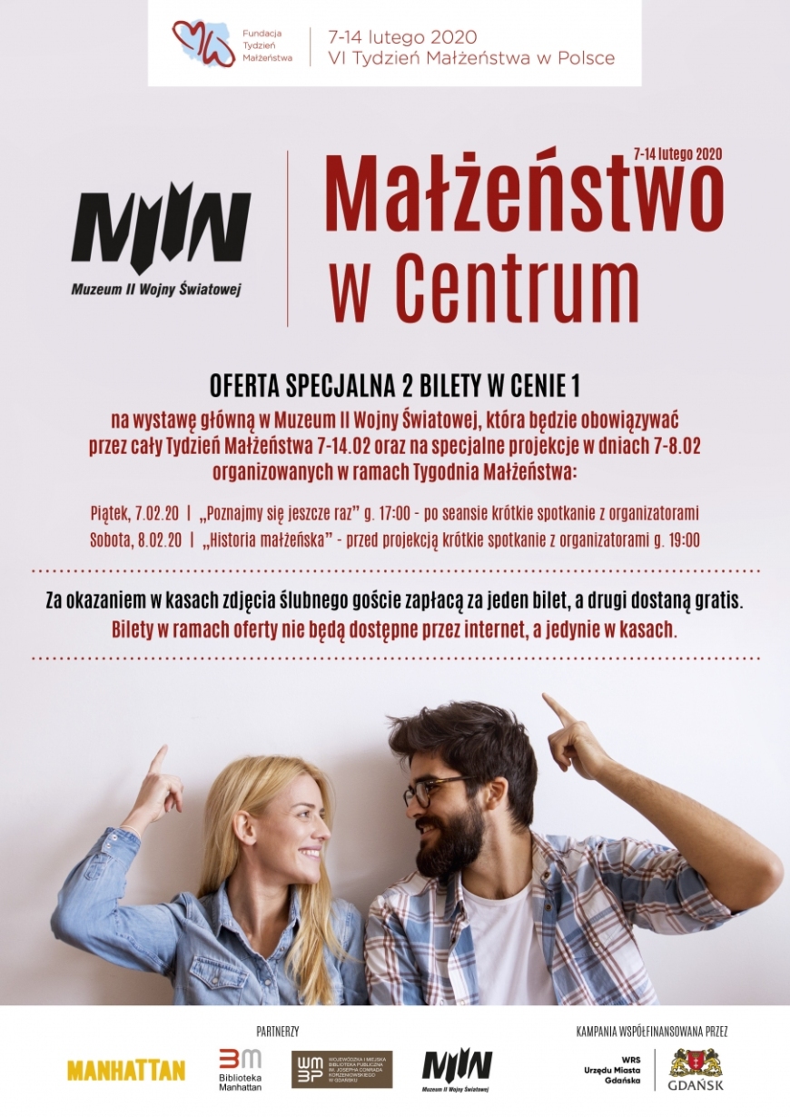 VI Tydzień Małżeństwa w Muzeum II Wojny Światowej w Gdańsku