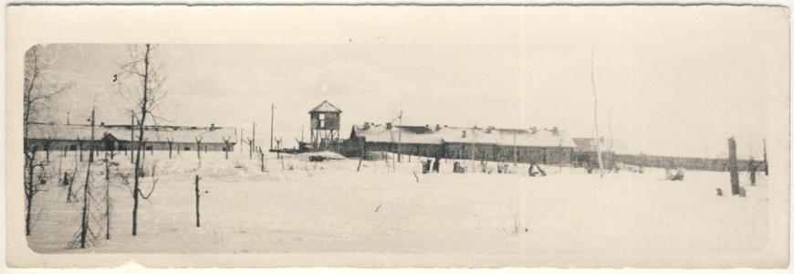 Jeden z obozów Gułagu na Syberii, do którego byli deportowani obywateli polscy. Lata czterdzieste XX w., Zbiory Muzeum Okupacji Estonii w Tallinie