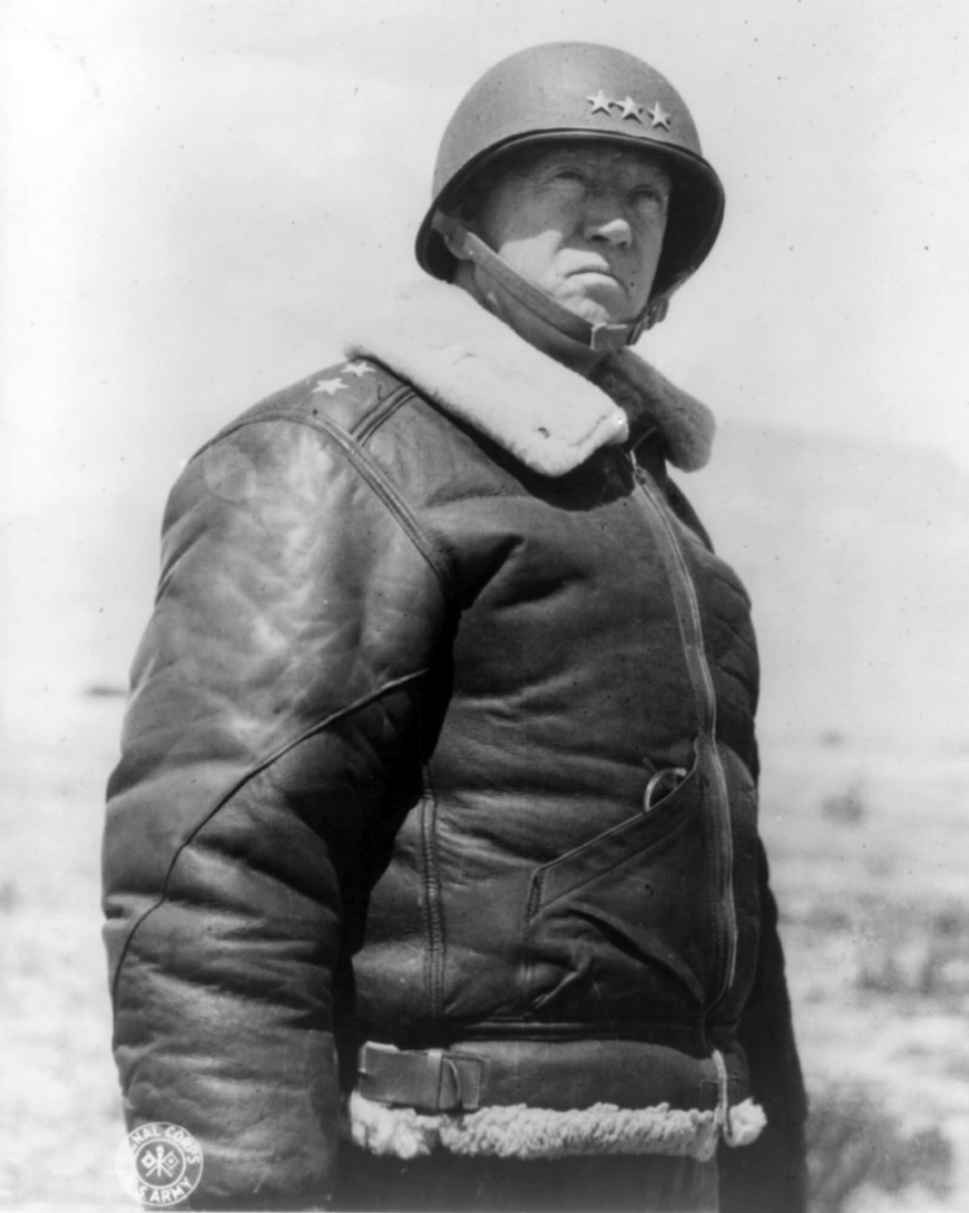 Generał George Patton. 30 III 1943 r. (domena publiczna)