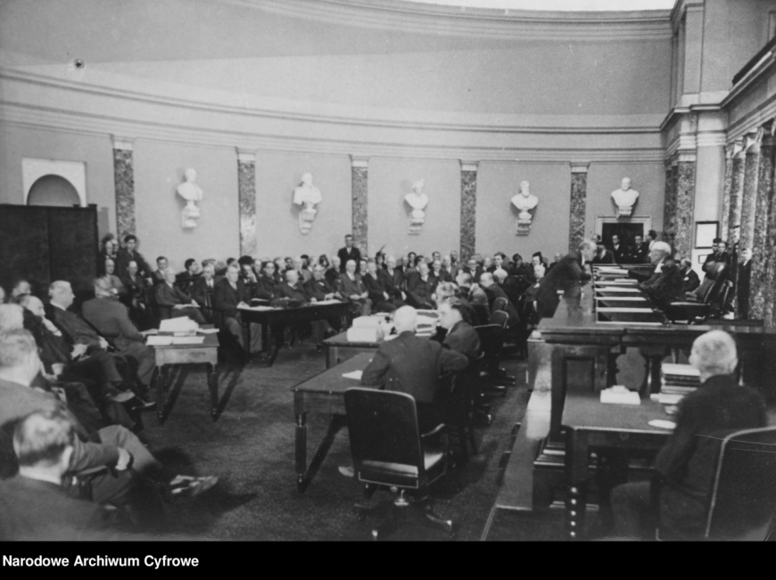 Posiedzenie Senatu USA z marca 1941 r., na którym uchwalono tzw. Lend-Lease Act (Narodowe Archiwum Cyfrowe)