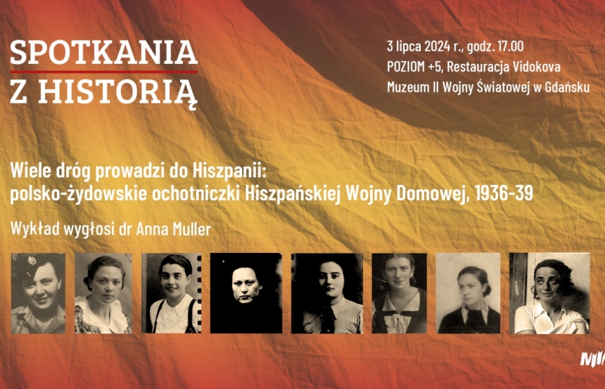 Spotkania z Historią – wykład „Wiele dróg prowadzi do Hiszpanii: polsko-żydowskie ochotniczki Hiszpańskiej Wojny Domowej, 1936-39”