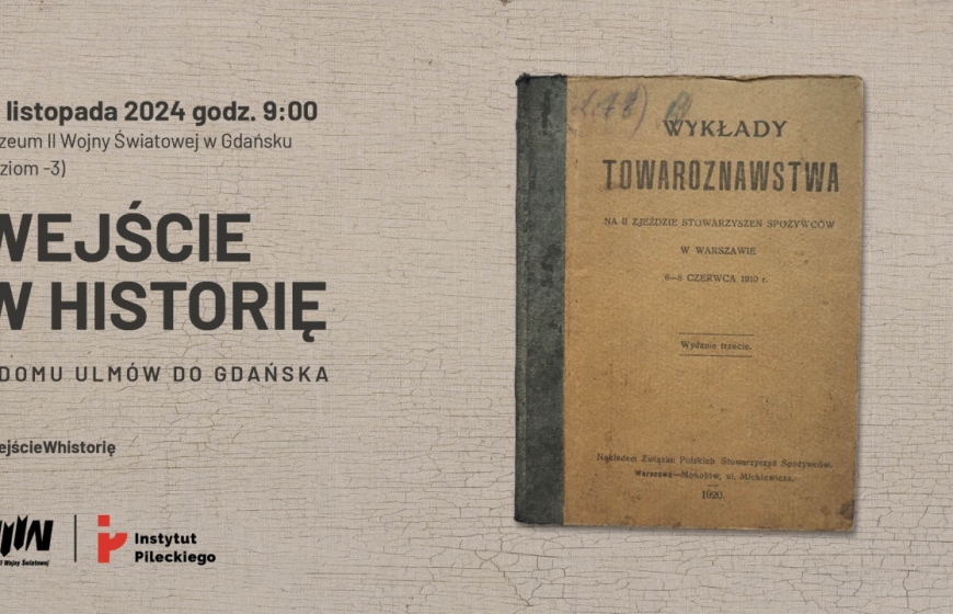 "Wejście w historię" - książka należąca niegdyś do Józefa Ulmy