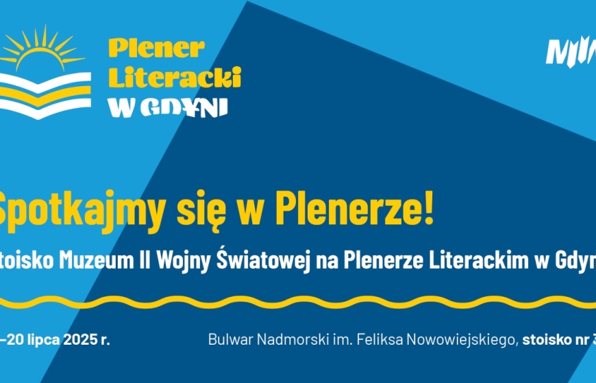 Stoisko MIIWŚ na Plenerze Literackim w Gdyni