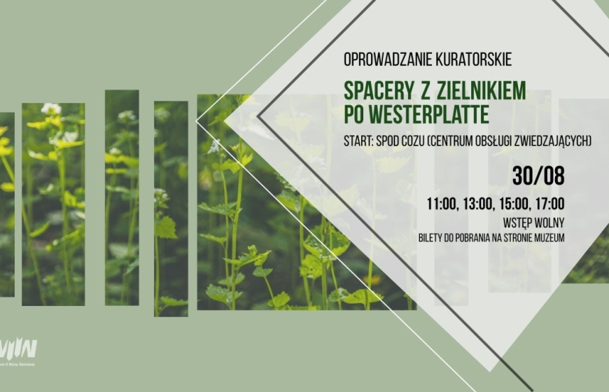Spacer z zielnikiem po Westerplatte