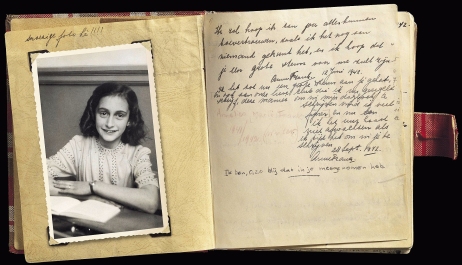 Fot. 1. Strona z dziennika Anne Frank (domena publiczna)