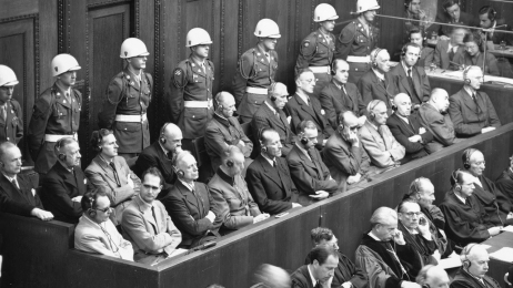 Fot. Przywódcy III Rzeszy sądzeni w procesie norymberskim (domena publiczna)