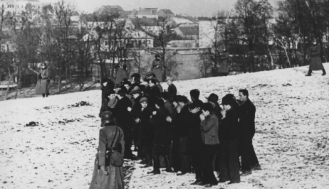 Fot. Egzekucja w Bochni. 18 grudnia 1939 r. (NAC)