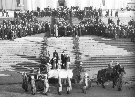Pogrzeb Mannerheima w Helsinkach 4 lutego 1951 r.