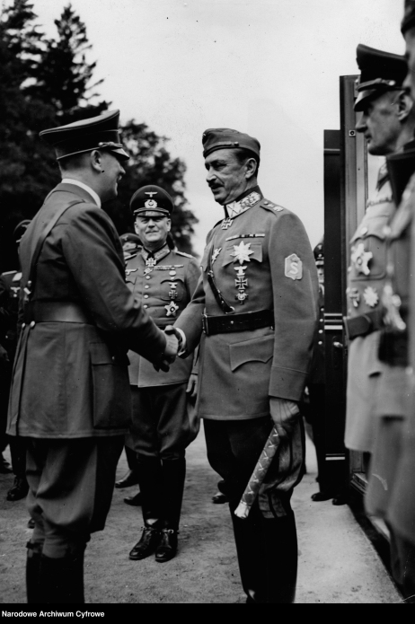 Wizyta Mannerheim w Kwaterze Hitlera 29 czerwca 1942 r. (NAC)
