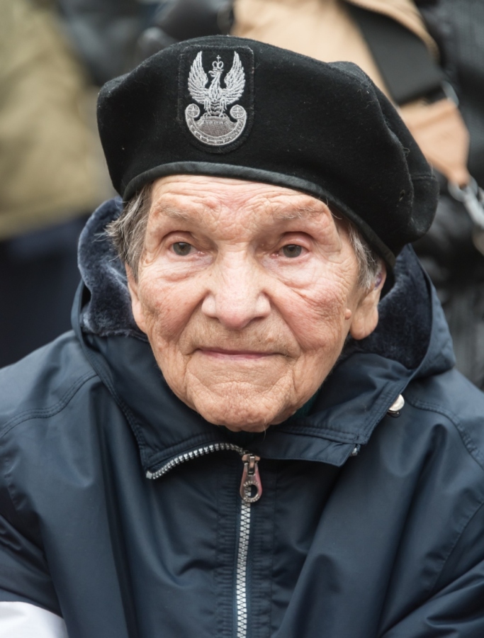 Wanda Traczyk-Stawska na cmentarzu Powstańców Warszawy, 2022