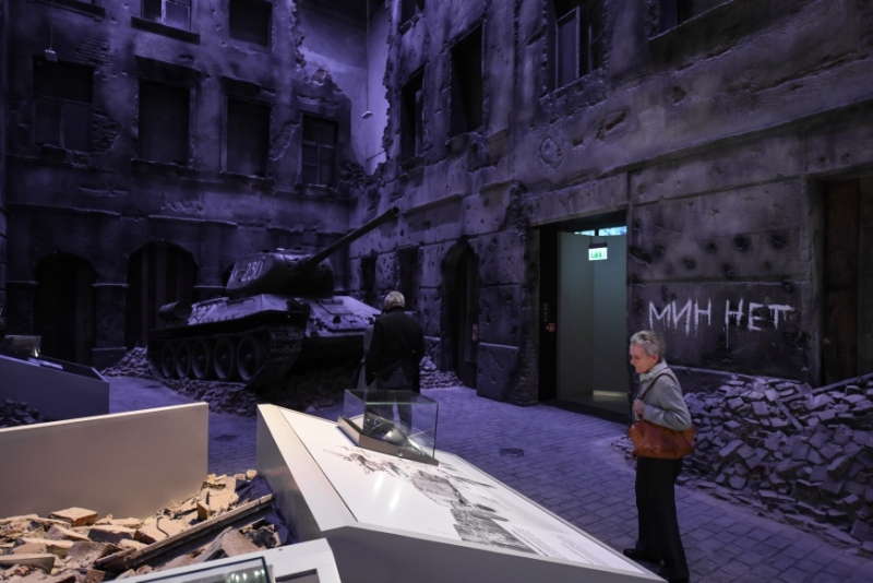 Olga Krzyżanowska podczas otwarcie Muzeum II Wojny Światowej w Gdańsku, 2017 (fot. Roman Jocher, MIIWŚ)