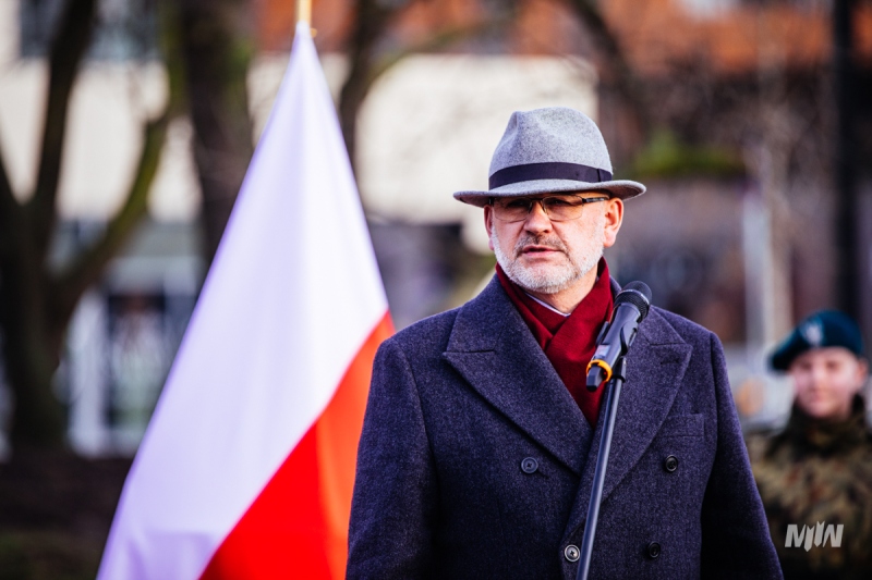 Przy M2WŚ odsłonięto tablicę upamiętniającą ppłk. Mariana Chodackiego