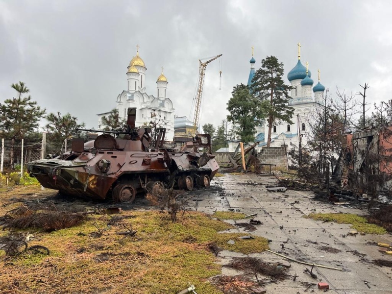 Świętogórsk, obwód doniecki. Fot. Jurij Sawczuk / 2022