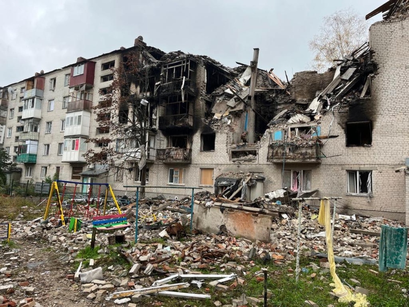 Świętogórsk, obwód doniecki. Fot. Jurij Sawczuk / 2022