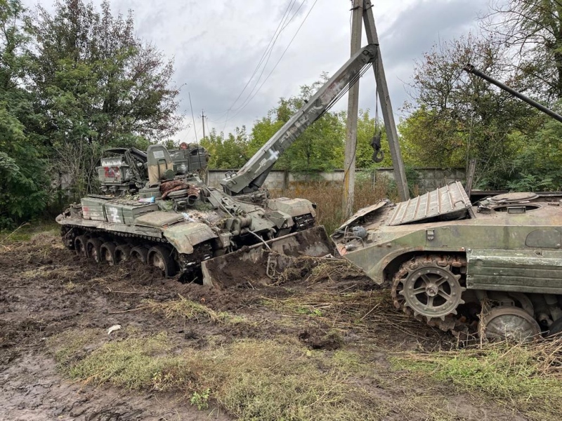 Iziumi, obwód charkowski. Fot. Jurij Sawczuk / 2022