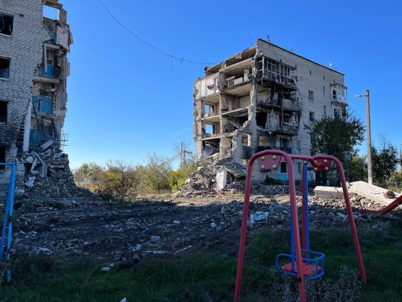 Iziumi, obwód charkowski. Fot. Jurij Sawczuk / 2022