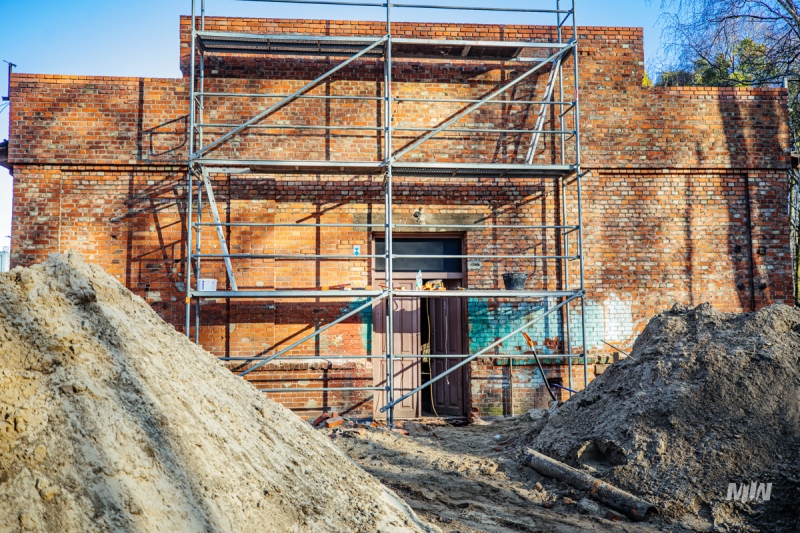 Zachodnia elewacja budynku Elektrowni