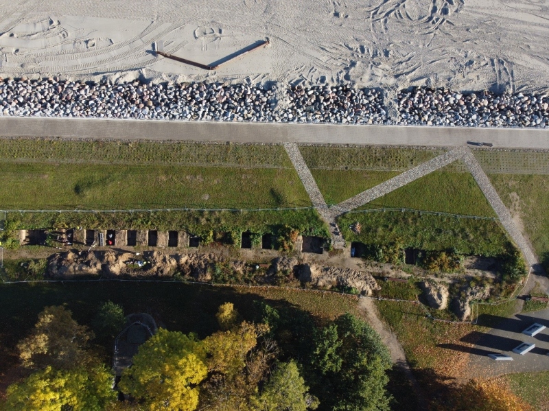 Badania sondażowe przy falochronie z blachy falistej 2022 r.