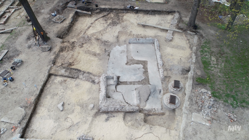 Wartownia nr 5. Wykopaliska przeprowadzone podczas VII etapu badań archeologicznych, wiosna 2021 r. 