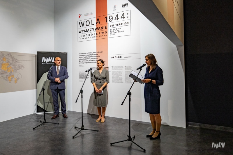 OPENING OF THE EXHIBITION "WOLA 1944: ERASURE. GENOCIDE AND THE REINEFARTH CASE"