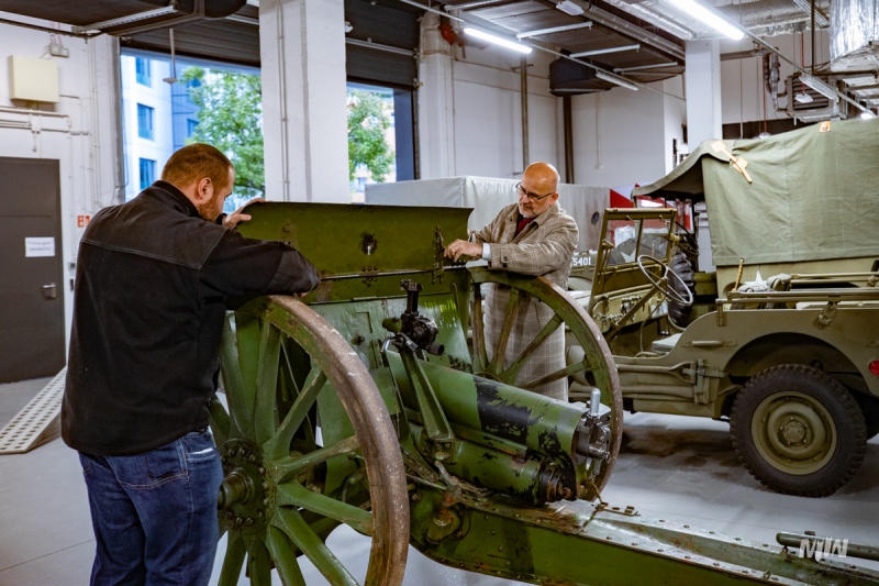 Field gun model 1902 now in the collection of the Museum of The Second World War!