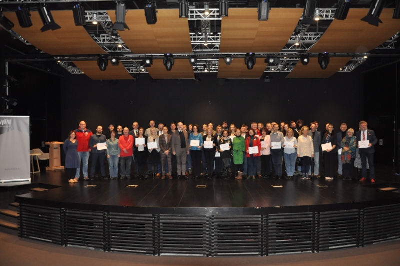 Nowi przewodnicy po wystawie głównej MIIWŚ odebrali certyfikaty