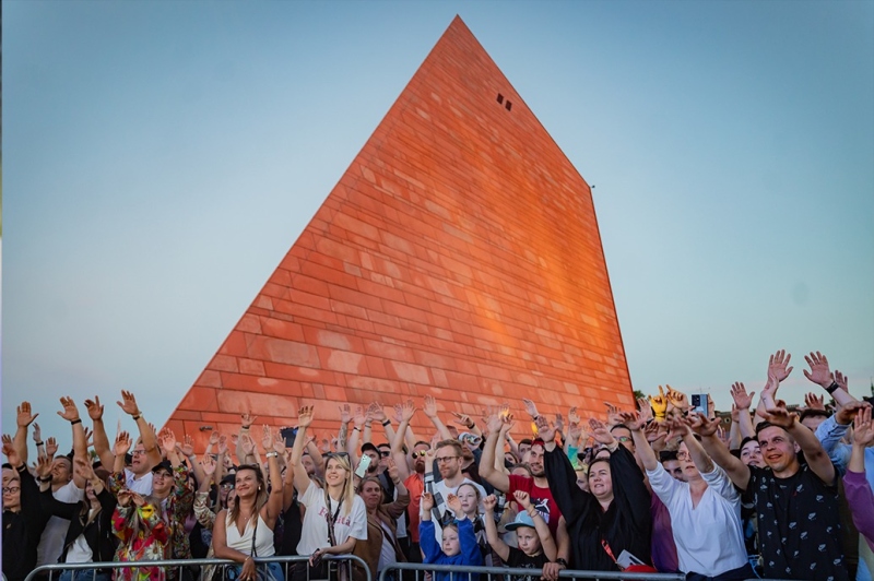 The rapper O.S.T.R. performed on the outdoor stage at MSWW
