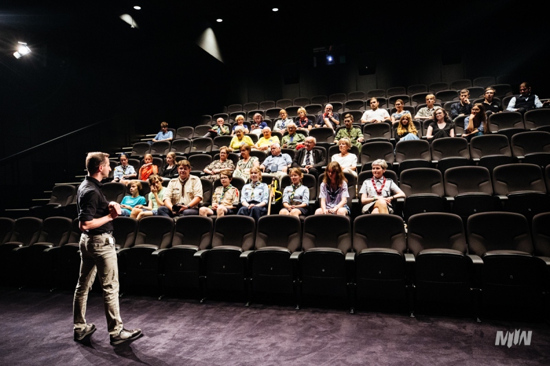 Pokaz specjalny filmu dokumentalnego „Była sobie piosenka” dla kpt. Władysława Dąbrowskiego, uczestnika walk pod Monte Cassino i harcerzy, uczestników obchodów 80. rocznicy tej bitwy.