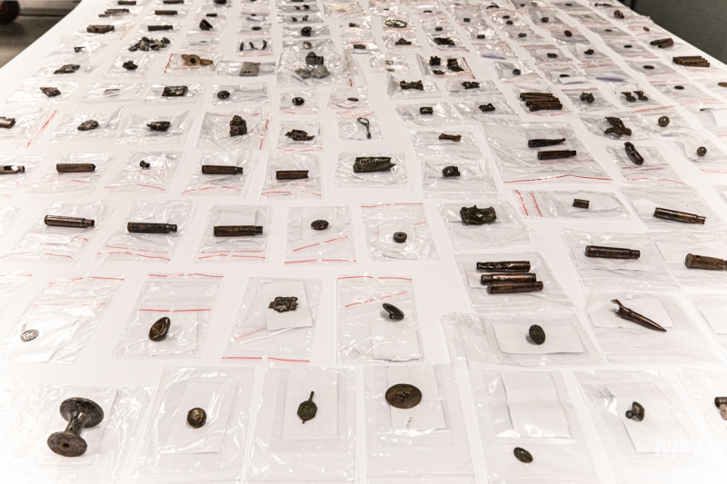 Artefakty z Wojskowej Składnicy Tranzytowej po konserwacji