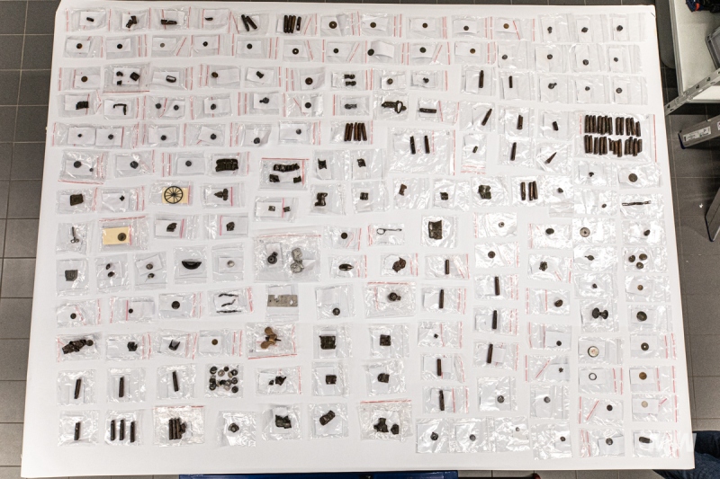 Artefakty z Wojskowej Składnicy Tranzytowej po konserwacji