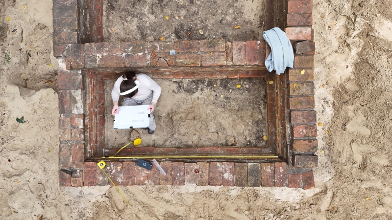 Dokumentacja rysunkowa murów szaletu z okresu kurortu