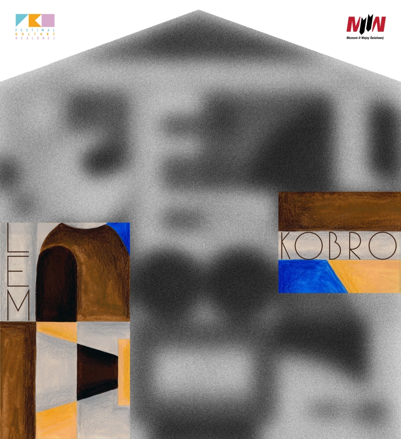 Trzeci fragment zwycięskiego projektu muralu promującego Festiwal Kultury Ocalonej autorstwa Asi Pietrzyk