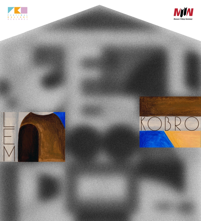 Drugi fragment zwycięskiego projektu muralu promującego Festiwal Kultury Ocalonej autorstwa Asi Pietrzyk