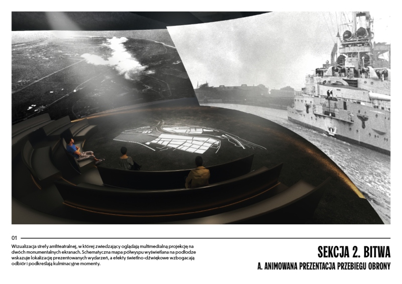 Wizualizacje wystawy Muzeum Westerplatte