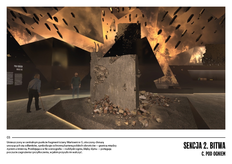 Wizualizacje wystawy Muzeum Westerplatte