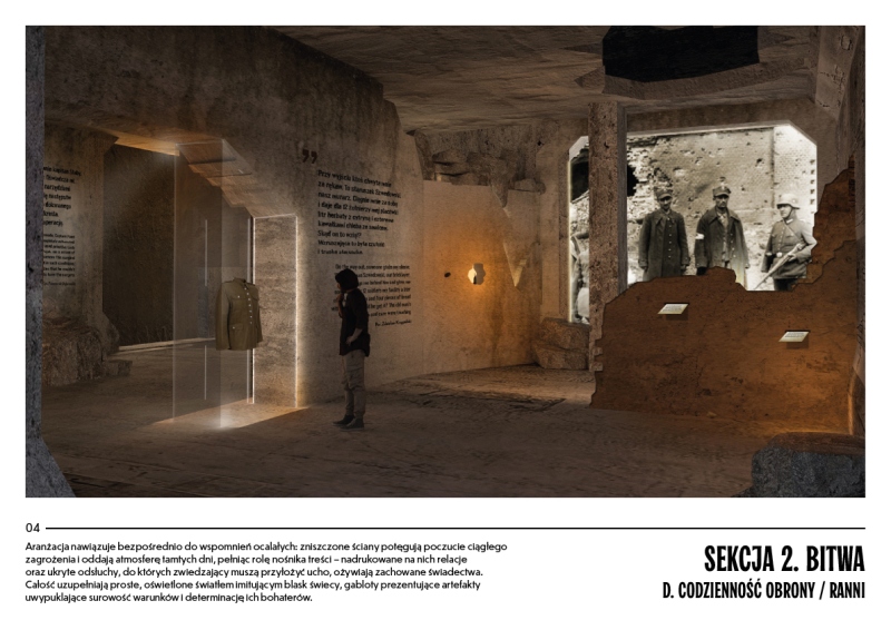 Wizualizacje wystawy Muzeum Westerplatte