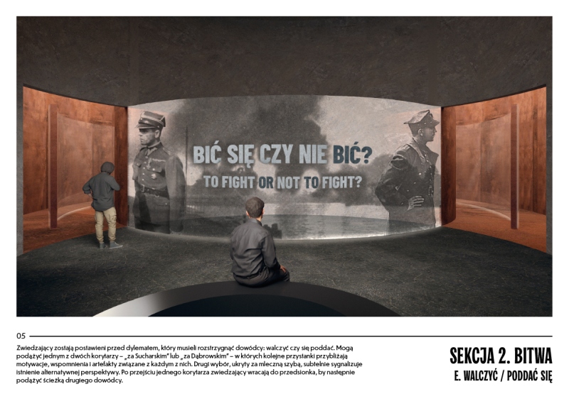 Wizualizacje wystawy Muzeum Westerplatte