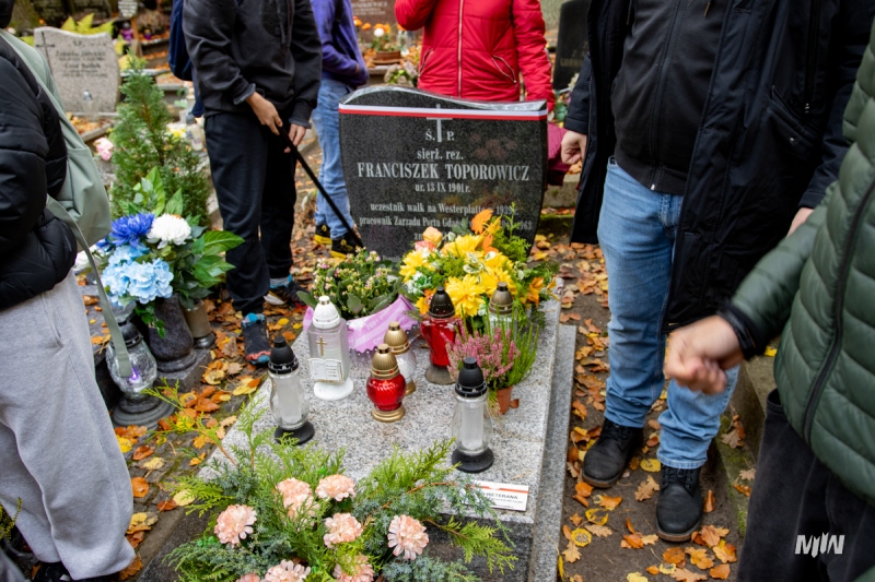 Akcja na Cmentarzu Centralnym Srebrzysko w Gdańsku
