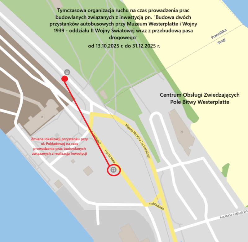 Schemat tymczasowej organizacji ruchu