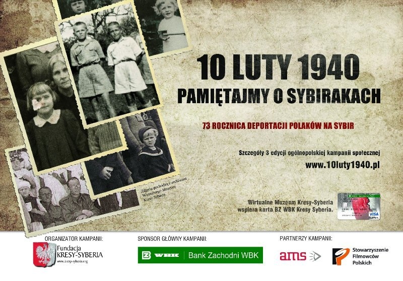 Kampania edukacyjna "10 luty - Pamiętajmy o Sybirakach"