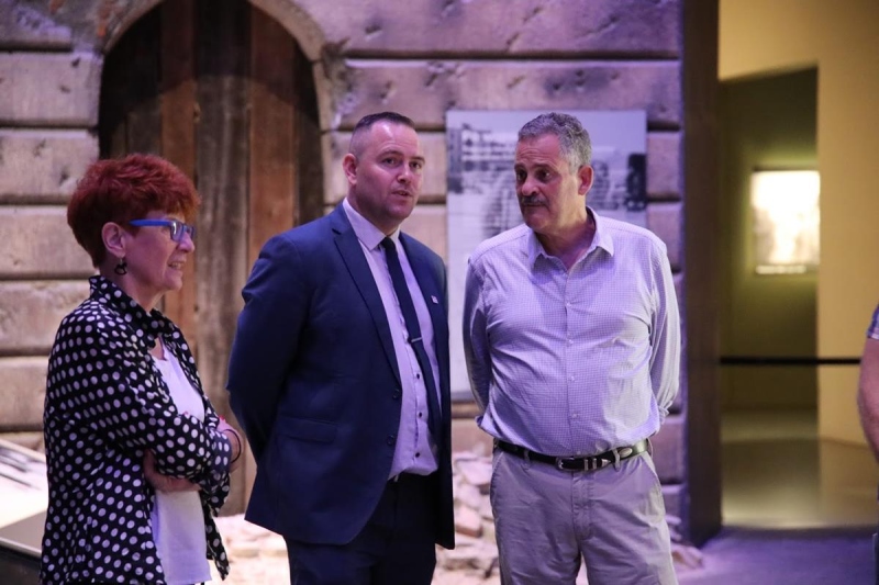 Frank J. Finver, Councilor for Culture and Press at the US Embassy in Warsaw visits the Museum