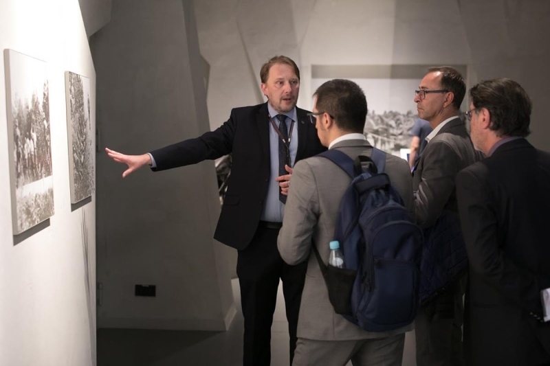 Prelegenci konferencji World Battlefield Museums Forum zwiedzili Wystawę Główną